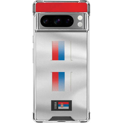 Serbia Soccer Flag Google Pixel 8 Pro Clear Case